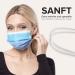 50pc Disposable Face Masks - Made in Germany | CE Certified | Triple Layer Filtration - Rainbow Turquoise | Elastic Earloops | Breathable & Comfortable - Buy Online on GoSupps.com