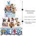 One Piece Themed Cake Topper Decoration Anime Manga Themed Kids Party Paper Card Quick Easy Adjustable - Buy Online on GoSupps.com