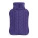 samply Hot Water Bottle with Knitted Cover 2L Hot Water Bag for Hot and Cold Compress Hand Feet Warmer Neck and Shoulder Pain Relief Lilac 2L Light Purple