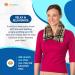 SunnyBay Microwavable Heating Pad for Neck and Shoulder Relief - 26x5 Inches, London Plaid - Buy Online on GoSupps.com
