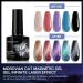 Morovan Cat Eye Gel Nail Polish Kit with UV Light - Black Solid Colors - Gel Liner, Base Coat, and Top Coat - Complete Gel Nail Polish Set - Buy Online on GoSupps.com