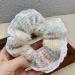 amangul Large Scrunchies Lace Trim Vintage Floral Hair Scrunchy 90s Women Girls Thick Hair Accessory Hair Tie Ponytail Holder(12 Beige Velvet Hair) - Buy Online on GoSupps.com