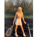 Girls' High Waisted Pleated Golf Skort with Pockets - UV Protection Tennis Skirt in Black/White/Blue - Size S/11-12 Years - Buy Online on GoSupps.com
