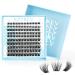 KevKev Lash Clusters 3D Fluffy Cluster Lashes 120 Pcs DIY Lash Extensions Mixed C/D Eyelash Clusters Individual Lashes Cluster Thin Band & Soft Resuable Lashes(Bulebell 10-16mix) D-10-16mix(Fluffy) Bulebell