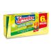 Spontex potted cleaner sponge anti-fat 6 Pack cleaning sponge with high fat solving power with handlebar for stubborn dirt 1 x 6 pack 6 pieces (1 Pack) pot cleaner 6 Pack