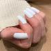Buy Novo Ovo White Holographic Press-On Nails - Angular Artificial Fingernails with Glue | International Shipping Available - Buy Online on GoSupps.com