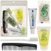 Moda West 4 Hygiene Kits - Toiletry Kit with Oral Care and Grooming Essentials Featuring: Travel Size 5 Pc Kit 5 Pc 4.0