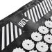 Doyoufitness Acupressure Mat with Pillow & Carrying Bag - Massage Relaxation & Meditation Relief | 66x40cm | Head Neck & Back Pain Relief - Black - Buy Online on GoSupps.com
