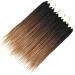 TOMO Handmade Goddess Box Braids - 7 Packs of 22 Strands/Pack (18 inch) T1B/30/27 Ombre Synthetic Hair Extensions - Buy Online on GoSupps.com