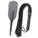 DERINODEM Horse Whip 27" Crop 18" Set - Black Riding Whip Leather - Riding Crops for Horses