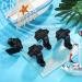 Hanaive 8 Pcs Boat Rail Fender Hanger | Pontoon Boat Fender Clips for 1'' or 1.25'' Square Rails - Black - Buy Online on GoSupps.com