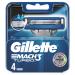 Gillette Mach3 Turbo Razor Blades Men Pack of 4 Razor Blade Refills Stronger Than Steel Blades Enhanced Lubrastrip