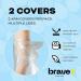 Waterproof Arm Cast Cover - SMALL - Reusable Dressing & Cast Protector for Shower | Adult Half Arm Cover for Broken Arm Hand & Elbow | Watertight Seal | 12-23cm Arm Circumference - Pack of 2 - Buy Online on GoSupps.com