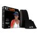 KT Tape Unisex Original Jumbo 150 Strip Cotton Precut Kinesiology Tape 10 Inch (Pack of 150) Black - Precut