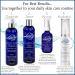 Luxiny Anti Aging Skin Care Set for Women & Men - 4 Step Kit with Glycolic Acid Face Wash Toner Hyaluronic Acid Serum & Vitamin C Moisturizer - Buy Online on GoSupps.com