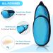 Satin Eye Patch Set - 6 Pieces for Adults & Kids, Soft Silk Cover for Single Eye, Classic Style - Buy Online on GoSupps.com