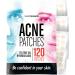 BASIC CONCEPTS Acne Patches (120 Pack), Tea Tree Oil and Hydrocolloid Pimple Patches for Face, Zit Patch (3 Sizes), Blemish Patches, Acne Dots, Pimple Stickers, Acne Patch and Pimple Patch