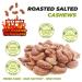 Hansia Organic Wood Fire Sea Salted Cashews with Skin - 2.2 lb - Whole Dry Roasted Non-GMO Nuts with Magnesium, Fiber, Protein, Vitamin & Iron - Oil-Free Snack - Buy Online on GoSupps.com