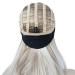 Lydell Long 3/4 Women's Wig - Smooth Hair Part Adjustable Black Headband Synthetic Hair with H16/613 Blonde Highlights | Shop Internationally - Buy Online on GoSupps.com