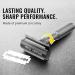 Adjustable Double Edge Safety Razor with 10 Stainless Steel Blades | Men's Safety Shaving Razors 11 Piece Set - Buy Online on GoSupps.com