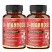 (2 Packs) D-Mannose Extract Capsules 6050 mg - 7in1 Supplement for Natural Urinary Tract Health & Immune Support - Combined Cranberry, Dandelion, Hibiscus, Rosehips & More - 4 Months Supplement
