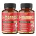 (2 Packs) D-Mannose Extract Capsules 6050 mg - 7in1 Supplement for Natural Urinary Tract Health & Immune Support - Combined Cranberry, Dandelion, Hibiscus, Rosehips & More - 4 Months Supplement