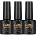 PEACECOLOR 3 x 7ml Base Coat for Gel Nail Polish Soak Offer U V LED Gel Nail Poslih Base Coat Nail Art Supplies Strong Adhesion Long Lasting Manicures A3 - Buy Online on GoSupps.com