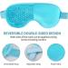 2-Pack Reusable Gel Cooling Eye Mask for Puffiness, Headache, Migraine, Stress Relief | Cold Compress Mask with Plush Backing - Blue - Buy Online on GoSupps.com