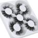 Fanxiton 5 Pairs 18mm Fluffy Mink Eyelashes - Natural and Dramatic Faux 5D Volume Lashes - Buy Online on GoSupps.com