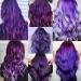 Colored Hair Extensions Clip In | 22 Inch Purple Highlights for Girls & Women | 10 PCS Colorful Straight Hair Accessories - Buy Online on GoSupps.com
