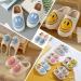 FACAXEDRE Retro Smile Face Slippers - Soft Plush Unisex House Slippers - Green - Buy Online on GoSupps.com