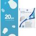 Aiesi Disposable Soap Wash Gloves - Pack of 20 | High-Quality Waterproof Soft Sponge | Fragrant & Rinseless Cleaning - Buy Online on GoSupps.com