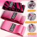 Amonax Fabric Resistance Bands for Women - Pink Glute Bands for Squats & Weight Loss Workouts - Buy Online on GoSupps.com