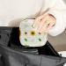 Sunflower Stripe Sanitary Napkin Storage Bag | Menstrual Cup Pouch & Makeup Organizer - Color 6 - Buy Online on GoSupps.com