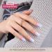 Danni & Toni Half Hardened Gel Nail Films - Rose Horizon | Blue Pink Gradation Glossy UV Gel Nail Foil Stickers - Self-Adhesive 28 Pack - Buy Online on GoSupps.com