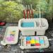 MyLifeUNIT Paint Brush Cleaner & Holder with Palette - Grey | For Acrylic, Watercolor & Water-Based Paints - Buy Online on GoSupps.com