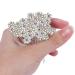 BETITETO Rhinestone Flower Hair Pins - 40 Pcs Crystal Wedding Bridal Accessories (White) - Buy Online on GoSupps.com