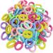 Grendle 200pc Hair Ties Random Multi Coloured Elastic Pony Tail Holder Hair Bands Soft