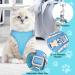 GOTRUST Cat Harness and Lead Set Breathable Mesh Kitten Harness Adjustable Escape-Proof Cat Vest with Leash Reflective Pet Harness for Small Animals Rabbit Cats Puppy - Blue - Buy Online on GoSupps.com