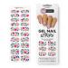MOYOU LONDON Semi Cured Gel Nail Wraps 20 Pcs Gel Nail Polish Strips for Salon-Quality Manicure Set with Nail File & Wooden Cuticle Stick (UV/LED Lamp Required) - Nailjob 01