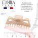 Camila Paris CP2887 6 Inch French Large Hair Clip for Thick & Long Hair - Strong Hold Claw Clip for Women - Made in France - Beige - Buy Online on GoSupps.com