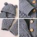 Knitted Hooded Romper Bodysuit Onesie | Baby Boy Girl Clothes | Long Sleeve Jumpsuit | Fall Winter | 6-12 Months | Gray-Hairball - Buy Online on GoSupps.com