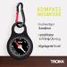 Buy Troika Compass Guide Key Holder COS10/BK - Black Carabiner with Compass | Original PVC/Acrylic/Silicone/Aluminum | International Shipping Available - Buy Online on GoSupps.com