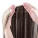 Silk-Co Hair Extensions with Rubber Band | Smooth Synthetic Hair | Invisible Cord | Dark Brown & Golden Brown | 50cm | Hair Sealing Extensions for Women - Buy Online on GoSupps.com