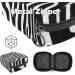 Aesthetic Women's Binding Bags - Zebra Pattern Large Menstrual Cup Pocket Multi-Colored Inserts & Zipper - Shop Internationally! - Buy Online on GoSupps.com