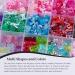 960 Pieces 3D Bear Candy Nail Charms Set | Pink & Black Flower Butterflies for Nail Art & Craft | Includes Tweezer & Brush - Candy Bear 18 Grids - Buy Online on GoSupps.com
