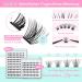 Calaili Self-Adhesive Eyelash Cluster Set 100 D Curl Reusable Lashes No Glue Required Includes Tweezers for Beginners - Buy Online on GoSupps.com