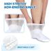 LIN Diabetic Socks for Men & Women - Non-Binding Circulatory Extra Wide Top - Quarter White - 10-13 - 4 Pairs - Buy Online on GoSupps.com