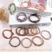 Boho Hair Ties for Women - 20 Pcs, 5 Styles, Cute Bracelet Hair Tie for Thick Hair/Ponytails, 10 Colors - No Damage Elastics - Buy Online on GoSupps.com