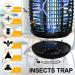 Electric Bug Zapper 4200V Waterproof Outdoor Insect Killer with Light Sensor - Dark-black - Buy Online on GoSupps.com